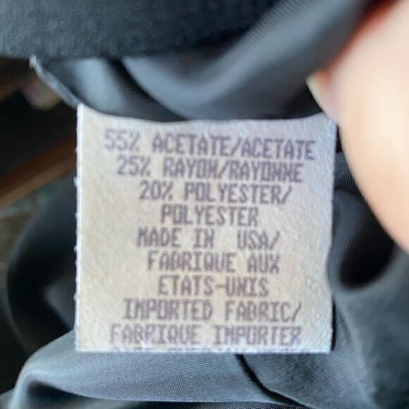 Anne Klein Black fully lined blazer jacket size 6 - Picture 7 of 8